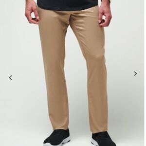 Travis Mathew 100% Polyester Khaki golf pant. Size 30 x 32.